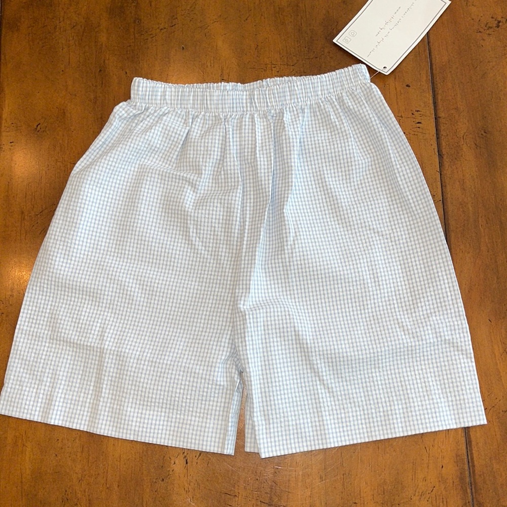 NWT Stellybelly Blue and White Seersucker size 8